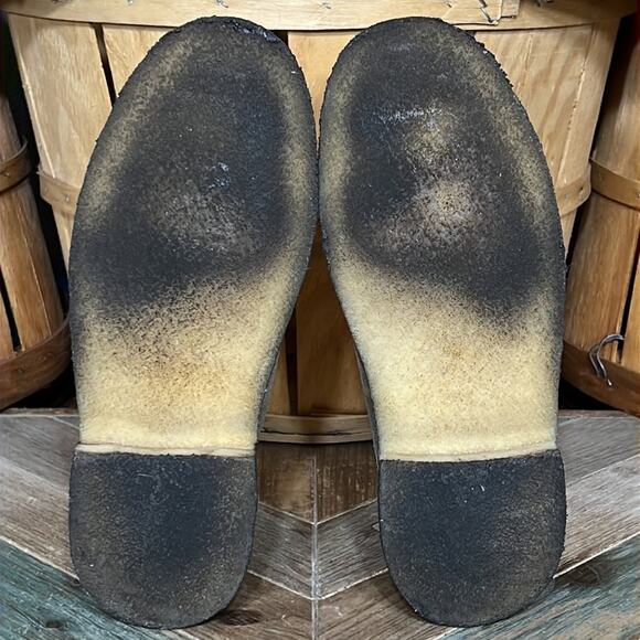 Clarks Originals Distressed Taupe Suede Crepe Sole Desert Chukka Boots Womens 10 - Picture 10 of 11